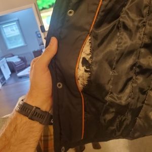 Docker's bomber jacket.